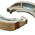 SEECO Motorcycle/Bike & Scooter Brake Shoe Two Wheeler Heavy Duty Universal Compatible for Bikes KB-100/CALIBER-115/ Chetak (Set of 2),Rear
